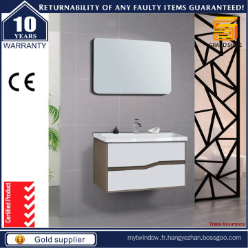 Hot Selling Curved Shape Handle Vanités de salle de bain avec miroir